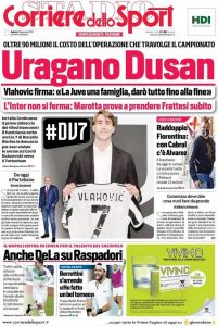 Le prime pagine dei Quotidiani Sportivi in edicola questa mattina 34 corriere dello sport 010541532