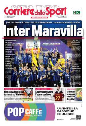 Le prime pagine dei Quotidiani Sportivi in edicola questa mattina 34 corriere dello sport 013838126