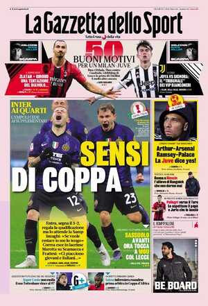 Le prime pagine dei Quotidiani Sportivi in edicola questa mattina 33 la gazzetta dello sport 005522473