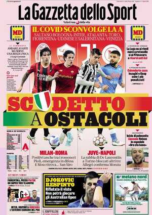 Le prime pagine dei Quotidiani Sportivi in edicola questa mattina 33 la gazzetta dello sport 013635471
