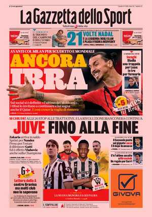 Le prime pagine dei Quotidiani Sportivi in edicola questa mattina 33 la gazzetta dello sport 064226489