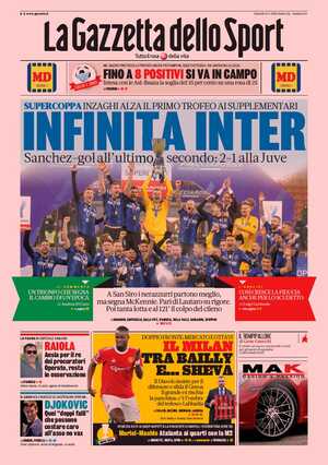 Le prime pagine dei Quotidiani Sportivi in edicola questa mattina 33 la gazzetta dello sport 071151135