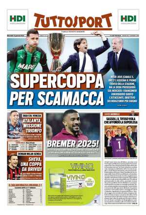Le prime pagine dei Quotidiani Sportivi in edicola questa mattina 35 tuttosport 001748161