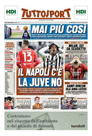 Le prime pagine dei Quotidiani Sportivi in edicola questa mattina 35 tuttosport 002255015