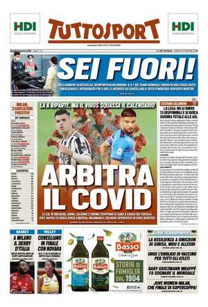 Le prime pagine dei Quotidiani Sportivi in edicola questa mattina 35 tuttosport 002338692