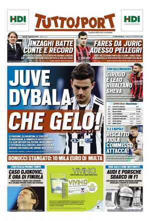 Le prime pagine dei Quotidiani Sportivi in edicola questa mattina 35 tuttosport 004414930