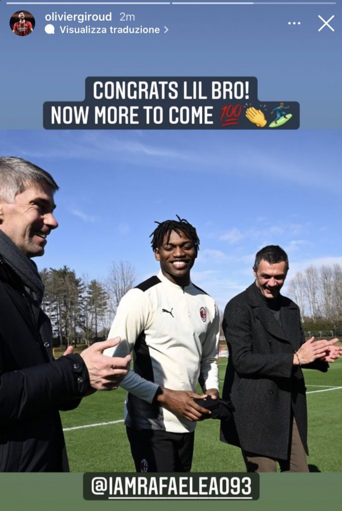 Leao premiato per le 100 presenze col Milan: il messaggio di Giroud - FOTO 27 WhatsApp Image 2022 02 16 at 16.36.46