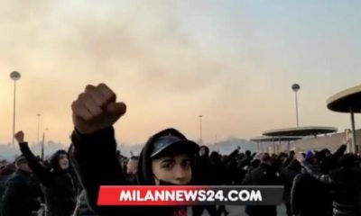 corteo curva sud milan