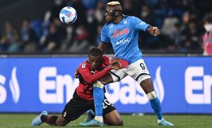 Napoli Milan, il retroscena: lo scatto d’ira di Osimhen e la scaramanzia