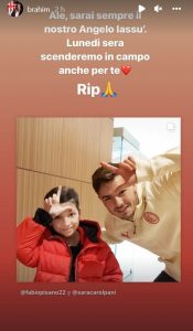 Brahim Diaz ricorda il piccolo Alessandro: «Lunedì in campo anche per te» - FOTO 29 Immagine 2022 04 02 224543