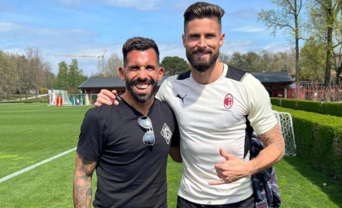 tevez giroud milanello