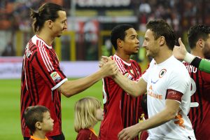 Totti su Ibrahimovic: «Continuerà a giocare? E’ una scelta che spetta a lui, ma spero possa continuare»