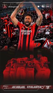 Milan Atalanta, Giroud suona la carica: il messaggio social - FOTO 41 Immagine 2022 05 15 114841