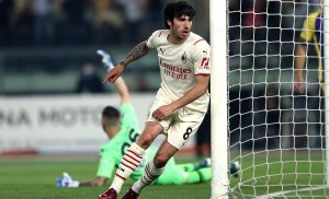 Salernitana-Milan, Tonali: il rossonero portafortuna che segna un record personale