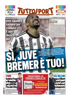 Rassegna stampa: prime pagine quotidiani sportivi – 20 luglio 2022 29 tuttosport 062043672 1
