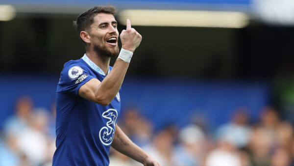 London, England, 14th August 2022. Jorginho Of Chelsea during the Premier League match at Stamford Bridge, London. Pictu