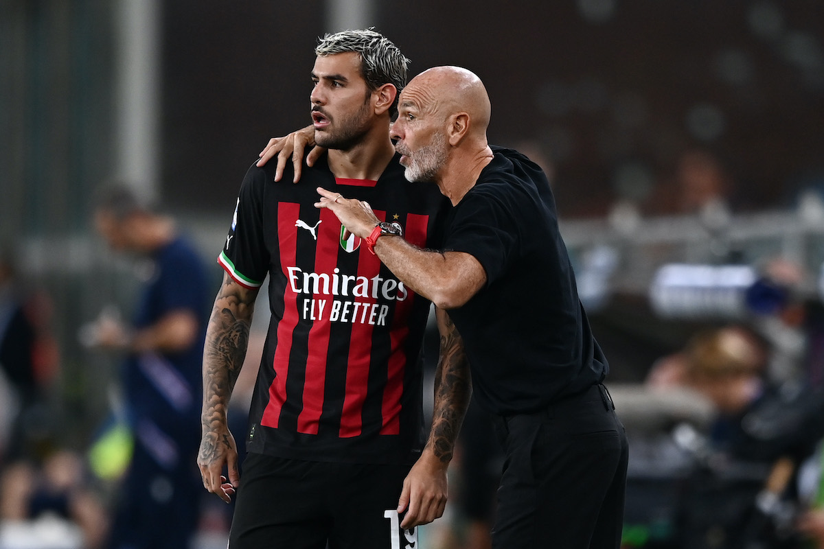 MN24 - Theo Hernandez in gruppo: il Milan riabbraccia il terzino 26 Pioli Hernandez MG8 2531