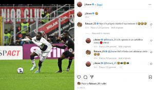 Milan Fiorentina: botta e risposta sui social tra Ikonè e Ballo Tourè - FOTO 29 Immagine 2022 11 14 191809