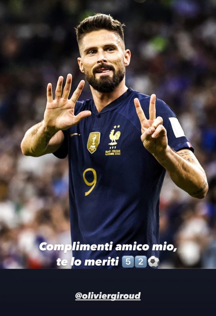 Record di gol con la Francia, Calabria esalta Giroud: il messaggio social - FOTO 27 WhatsApp Image 2022 12 04 at 17.16.36