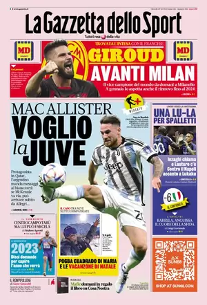 Rassegna stampa: prime pagine quotidiani sportivi - 29 dicembre 2022 27 image 32