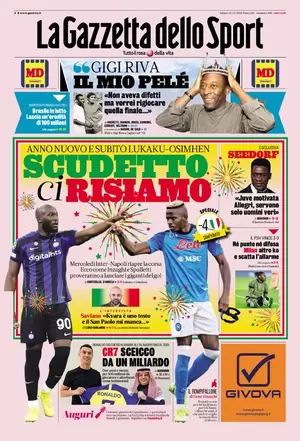 Rassegna stampa: prime pagine quotidiani sportivi - 31 dicembre 2022 27 image 35