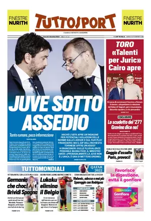 Rassegna stampa: prime pagine quotidiani sportivi – 2 dicembre 2022 29 tuttosport 055810638