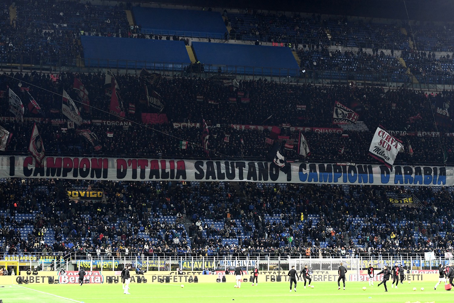 Curva Sud: «I campioni d'Italia salutano i campioni d'Arabia» 26 Immagine WhatsApp 2023 02 05 ore 20.45.26