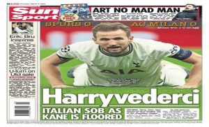 Tottenham Milan, l’ironia del Sun: «Harryvederci» – FOTO