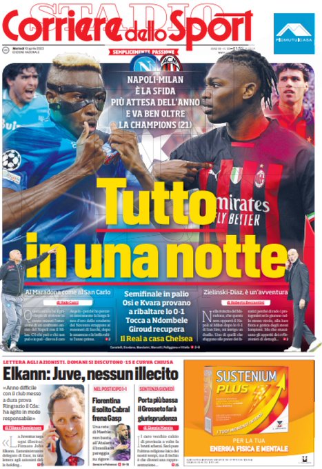 Rassegna stampa: prime pagine quotidiani sportivi - 18 aprile 2023 28 Ft IclBXgAAS Wj