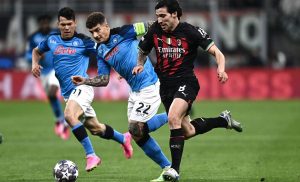 Napoli Milan, De Napoli: «Non c’è nessun favorito per la qualificazione»