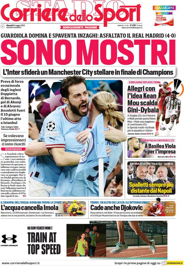 Rassegna stampa: prime pagine quotidiani sportivi - 18 maggio 2023 28 FwYi agXoAE1UGr