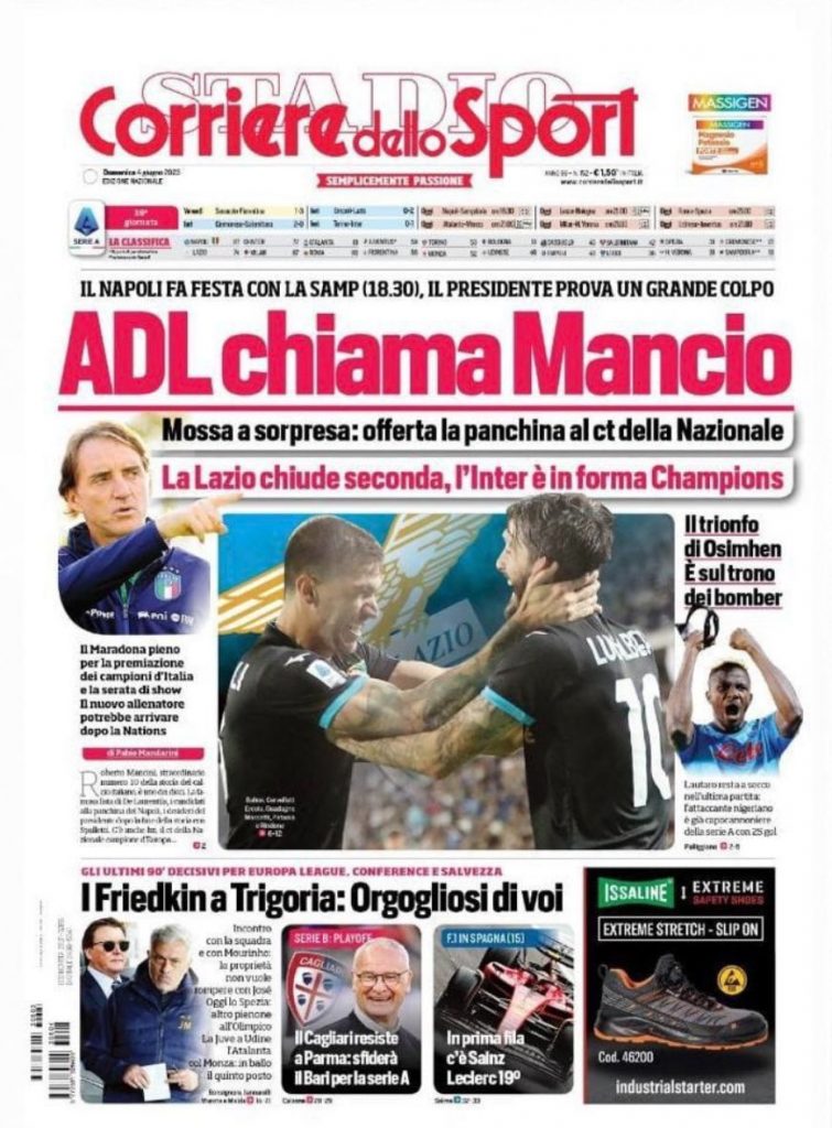 Rassegna stampa: prime pagine quotidiani sportivi - 4 giugno 2023 29 IMG 0612