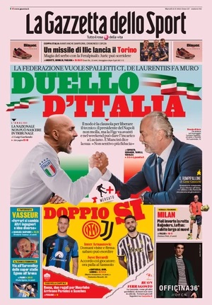 Rassegna stampa: prime pagine quotidiani sportivi - 15 agosto 2023 27 Gazzetta