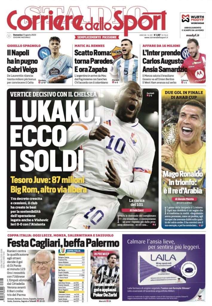 Rassegna stampa Milan: prime pagine quotidiani sportivi - 13 agosto 2023 28 WhatsApp Image 2023 08 13 at 00.21.25