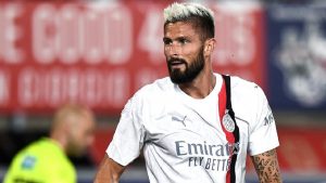 Giroud Milan, la gioia dopo il gol al Bologna: «Grande inizio» – FOTO