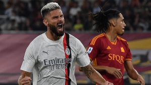 Record Giroud: la statistica contro la Roma