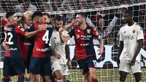 Serie A, crolla la Roma a Marassi contro il Genoa: giallorossi ko per 4 ad 1