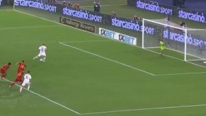 Roma Milan, Giroud trasforma dal dischetto e fa 0-1 – VIDEO