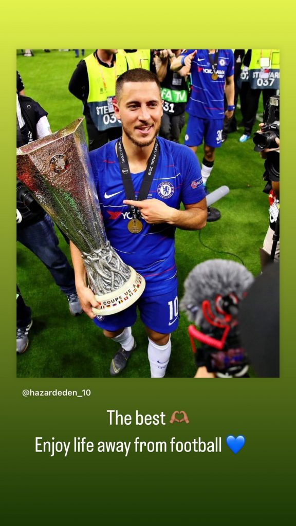 Hazard si ritira dal calcio, il saluto di Loftus Cheek sui social: il messaggio - FOTO 27 387266455 3451179141813204 3569611733731045891 n