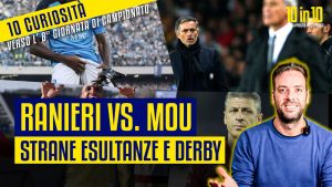 Verso l’ 8^ giornata di A: MOU e RANIERI eterni rivali, DERBY della MOLE 1995 e strane ESULTANZE – VIDEO