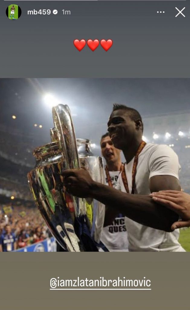 Balotelli risponde a Ibrahimovic: post social con la Champions - FOTO 27 WhatsApp Image 2023 10 15 at 18.50.12