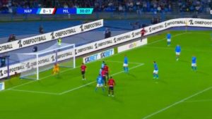 Doppietta Giroud: ancora Olivier batte Meret di testa – VIDEO