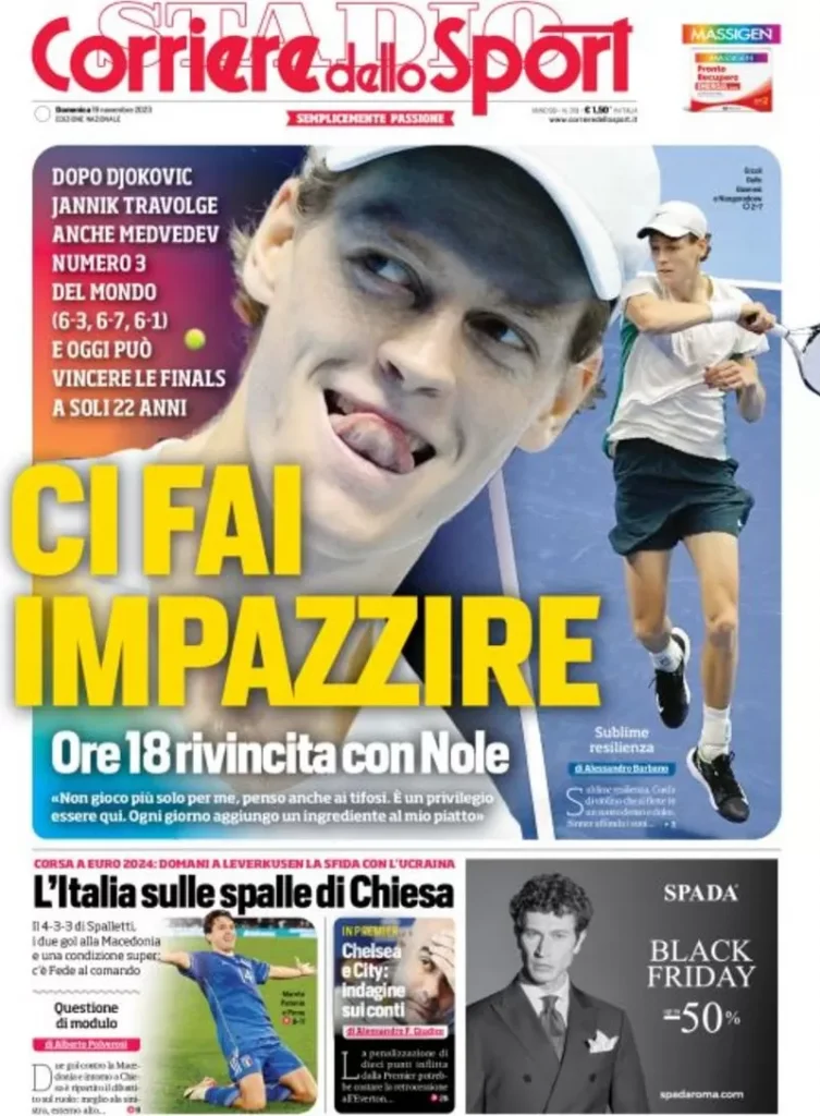 Rassegna stampa: prime pagine quotidiani sportivi - 19 novembre 2023 28 IMG 8167