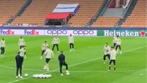 MN24 – Milan PSG, rifinitura dei francesi a San Siro – VIDEO
