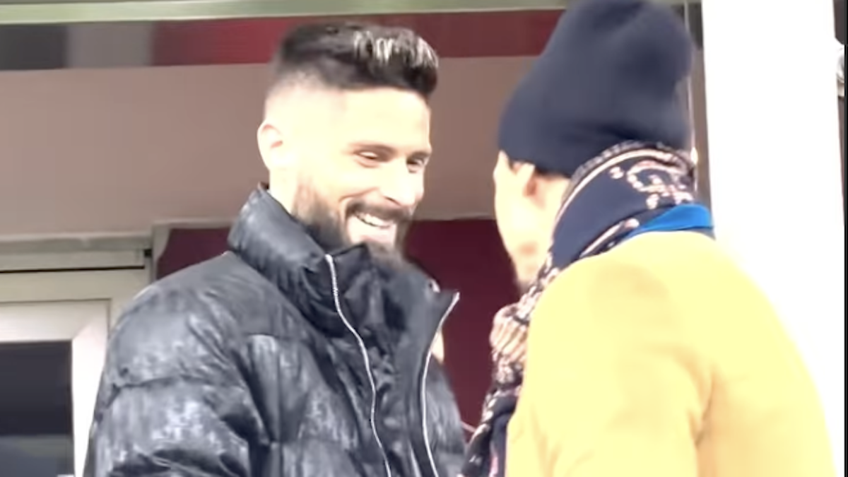Ibrahimovic Milan, Zlatan incontra Giroud prima del Frosinone: ecco cosa è successo - VIDEO 26 ibra giroud