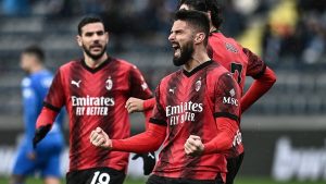 Empoli Milan 0-3: tris che interrompe il digiuno di vittorie in trasferta