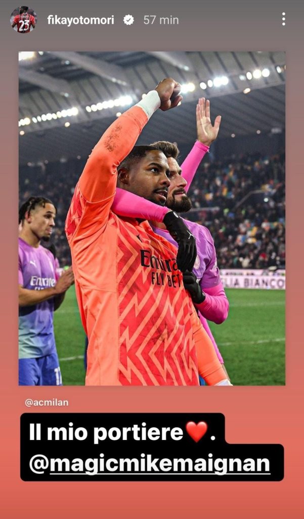 Tomori sta con Maignan dopo gli insulti razzisti: «Il mio portiere» - FOTO 27 messaggio tomori maignan