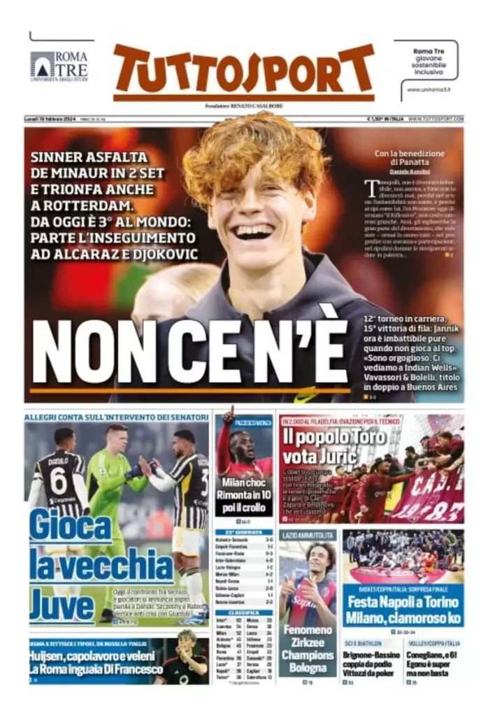 Rassegna stampa: prime pagine quotidiani sportivi - 19 febbraio 2024 29 IMG 1618