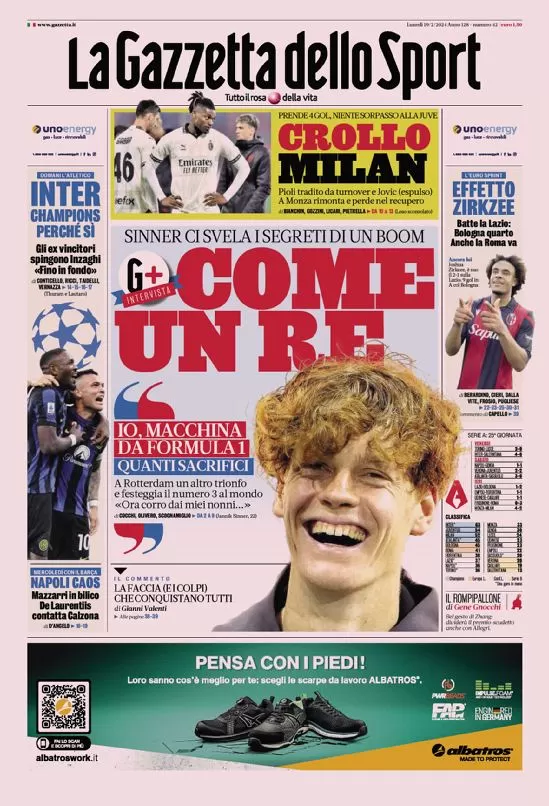 Rassegna stampa: prime pagine quotidiani sportivi - 19 febbraio 2024 27 IMG 1620