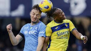 Napoli Hellas Verona 2-1, vittoria in rimonta per gli azzurri: ora c’è il Milan